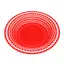 Фруктовниця пластикова кругла тарілка підставка для фруктів Ø 28 см Червоний 87875 - мініатюра 5