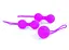 Набір вагінальних кульок Boss Series Silicone Kegal Balls, 3 шт., фіолетовий - мініатюра 5