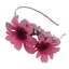 Ободок для волосся "Гербера" 0206-328-3 рожева - мініатюра 1