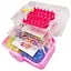 Дитячий набір для плетіння браслетів "Loom" 16202(Pink) в чемодані - мініатюра 1