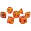 Набір кубиків Double Color Glow in the dark 7 Dice Set - Red-Orange , 7 шт. (g7dglowdc03) - мініатюра 1