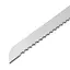 Нож зубчатый кухонный для нарезки хлеба с длинной пилой из нержавеющей стали 48 см, Kitchen Master Серебристый 85528 - миниатюра 7