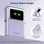 Беспроводной магнитный павербанк Ugreen PB572 10000 mAh 20 W со сложной подставкой и TFT фиолетовым дисплеем - миниатюра 4