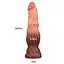 Фаллоимитатор Dual-Layered Silicone 9.5" Nature Cock 24.5 см коричневый - миниатюра 16