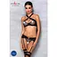Сітчастий набір: бюстгальтер із халтером Passion Amanda Set black L/XL - мініатюра 3
