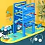 Настольная интерактивная игра Ummi 22022 Ejection Ladder Ball Blue / Yellow - миниатюра 3