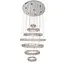 Люстра Brille кришталева LED 264W WW+NW+CW CH (BR-999S/7) - мініатюра 6
