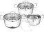 Набор кастрюль Edenberg EB-3701 6 предметов серебристый - миниатюра 1