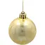 Комплект елочных шариков Chomik пластиковые 5 см золотистые 20 шт. (GIF3801) - миниатюра 4