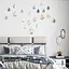 Дзеркальний декор Wall Sticker SW-00002492 акриловий самоклеючий Краплі 20 шт. срібло - мініатюра 5
