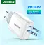 Адаптер питания для телефона Ugreen CD170 White USB+USB Type-C Wall Charger 36W 3A - миниатюра 6