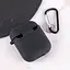 Силіконовий футляр з мікрофіброю для навушників Airpods 1/2 Чорний / Black - мініатюра 4