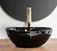 Умивальник Rea Sofia mini black marble shiny накладний REA-U6963, Чорний матовий - мініатюра 5