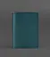 Шкіряна обкладинка для паспорта та військового квитка 1.2 зелена - мініатюра 1