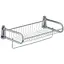 Полиця для ванної кімнати Zerix з решіткою та нижнім кріпленням LR336 LL1454, хром - мініатюра 1