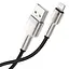 Кабель Baseus Cafule Series Metal Data Cable USB to Lightning 2.4A 0.25m Black (CALJK-01) - мініатюра 4