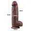Фаллоимитатор Dual-Layered Silicone Nature Cock 12'' 31 см коричневый - миниатюра 4