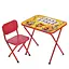 Дитячий столик складаний зі стільчиком M 5965-3 червоний - мініатюра 1