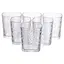 Набор стаканов 6 штук по 250 мл. Прозрачный Yiwu HP-19-AY-1. - миниатюра 1