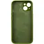 Чохол Epik Silicone Case Full Camera Protective AA для Apple iPhone 15 Plus 6.7 Зелений/Dark Olive - мініатюра 4