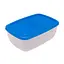 Контейнер судок лоток пищевой с цветной крышкой 1 л 17×13×7.5 см, Господар Синий 87883 - миниатюра 1