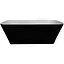 Ванна отдельностоящая матовая Amdcon Atlant 150x75 черная из литого камня ATLANT_150_BLACK_MAT Черный матовый - миниатюра 1