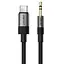 Аудіо кабель Aux Acefast J11 (Type-C to AUX 3.5mm plug) (1m) Black - мініатюра 1