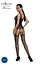 Бодистокинг Passion ECO BS007 с доступом силуэтный рисунок имитация подвязок S/M/L black - миниатюра 2