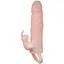 Насадка на пенис Baile Brave Men Vibro Penis Sleeve 17 см телесный - миниатюра 1