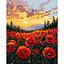 Картина за номерами "Поле маків" ©art_selena_ua KHO6398, 40х50 см - мініатюра 1