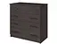 Комод в спальню MebelStar 4 ящика 80x45x80 см Венге темный (MBS-1036) - миниатюра 1