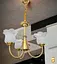 Светодиодная люстра Тюльпанчик 6336 (Золотая) 3 плафона - миниатюра 2
