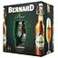Подарочный набор пива Bernard Celebration Lager светлое фильтрованное 5% 0.5 л х 4 шт. + 2 бокала по 0.4 л - миниатюра 1