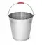 Відро з нержавіючої сталі (нержавійка) господарське без кришки 16 л Сірий 88179 - мініатюра 1
