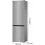 Холодильник Gorenje з нижн. мороз. камерою 200х60х60 см 2 двері 235(96)л А++ NoFrost+ сірий - мініатюра 6