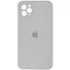 Чохол Epik Silicone Case Square Full Camera Protective AA для Apple iPhone 11 Pro Max 6.5 Сірий/Light Grey - мініатюра 1