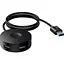 USB-хаб Baseus Round Box 4-Port USB-A Black 1 м (CAHUB-U01) [77941] - мініатюра 1