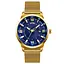 Часы мужские наручные Skmei 9166 Gold blue оригинал - миниатюра 3