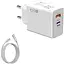 Зарядное устройство Gan 120W Charger + Кабель 6A USB-A to USB-C Белый (SH0000313) - миниатюра 2