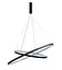 Подвесной светильник Kloodi KD-RG DUO 600 800 84W 3К BK - миниатюра 1