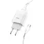Зарядний пристрій Hoco C72A Glorious (1USB, 2.1А) White (6931474713018) + кабель Type-C - мініатюра 4