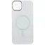 Чохол Epik TPU+Glass Sapphire Midnight Open Camera with MagSafe для Apple iPhone 15 Plus 6.7 Білий/White - мініатюра 1