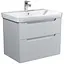 Тумба Мойдодир Malaga 70-A Білий з умивальником Vivace 70 Білий - мініатюра 1