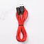 Дата кабель Hoco X21 Plus Silicone MicroUSB Cable (1m) Black / Red - мініатюра 2