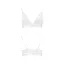 Эластичный топ с кружевом Passion TOP white L - миниатюра 4