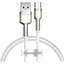 Кабель Baseus Cafule Metal Data Type-C 66W (1m) white (CAKF000102) - мініатюра 1
