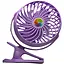 Вентилятор Mini Fan з акумулятором на прищіпці фіолетовий (2628-10) - мініатюра 1