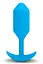 Анальна пробка B-Vibe Vibrating Snug Plug 3, 13.8 см (блакитна) - мініатюра 1