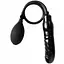 Надувний ділдо для анального розширення 12 см Чорний K0009-1 - мініатюра 2