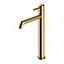 Смеситель для умывальника Omnires Y brushed gold высокий Y1212GLB Золотой - миниатюра 1